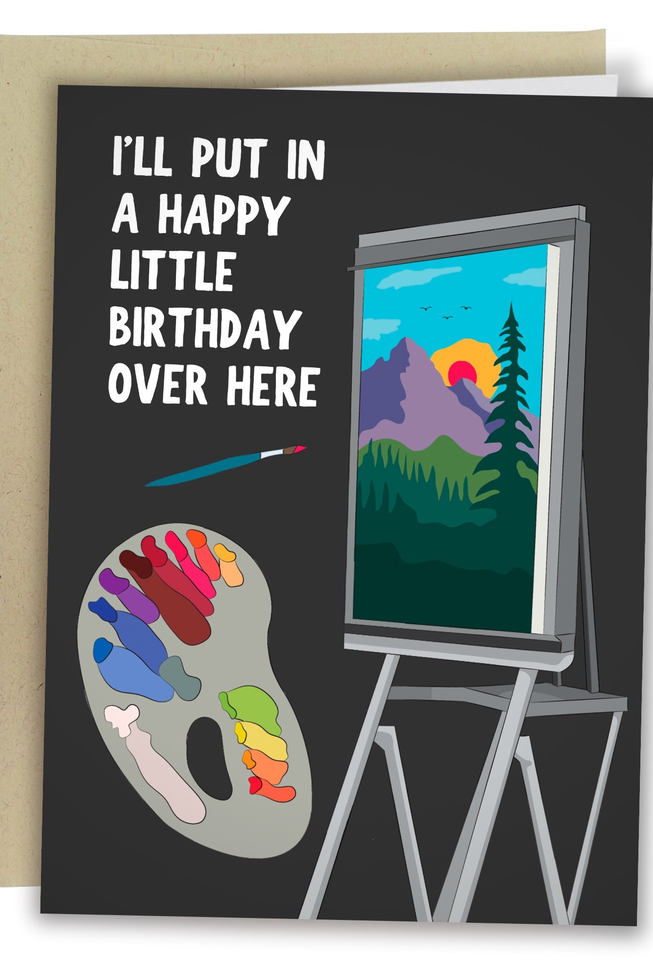 A Happy Little Birthday Card - Adorned Rebel
