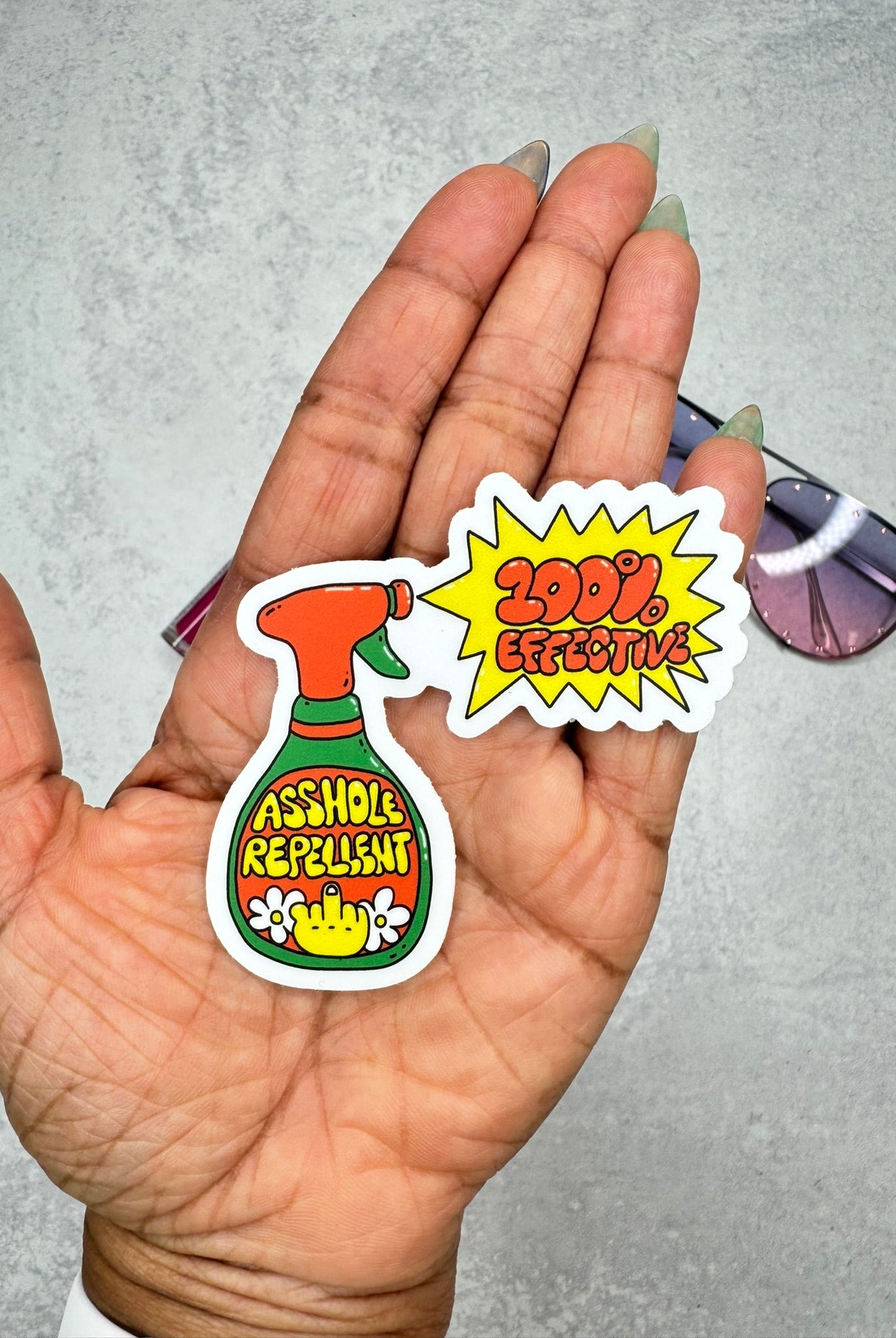 A - hole Repellent Sticker - Adorned Rebel