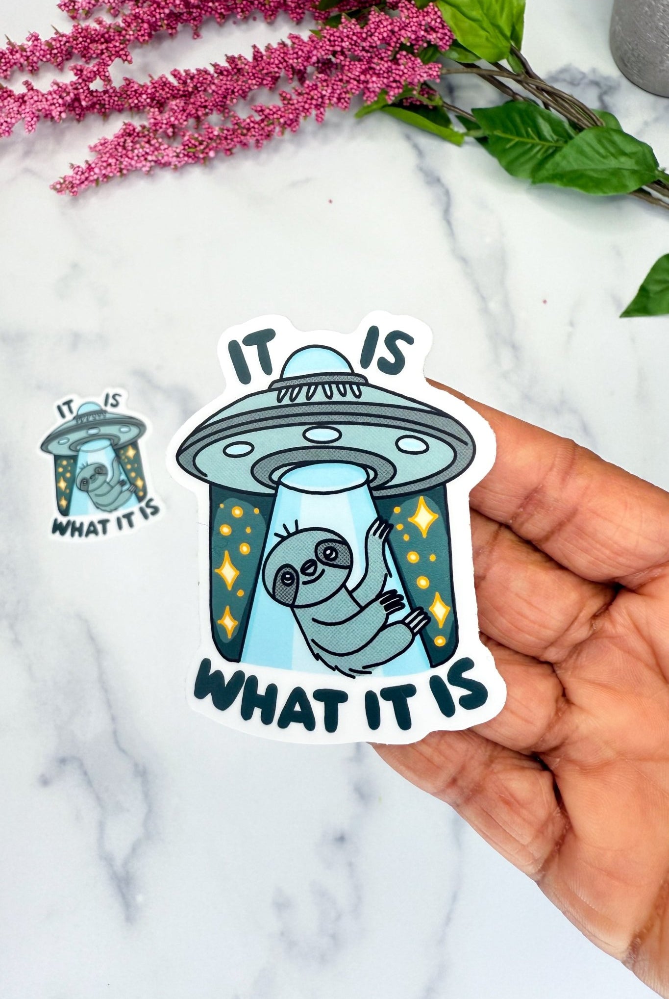Abducted by Reality Sticker - Adorned Rebel
