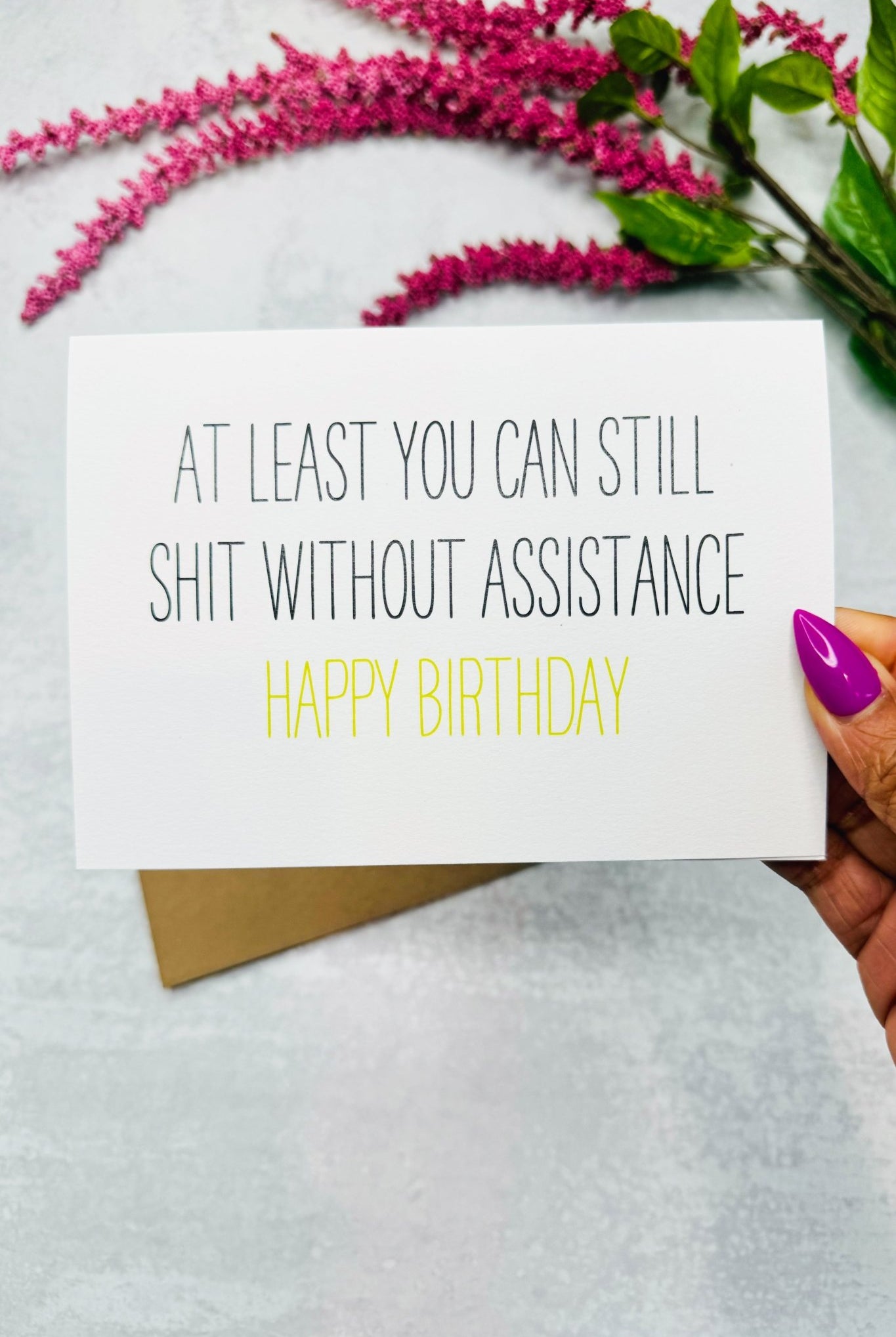 Aging Gracefully (Kinda) Card - Adorned Rebel