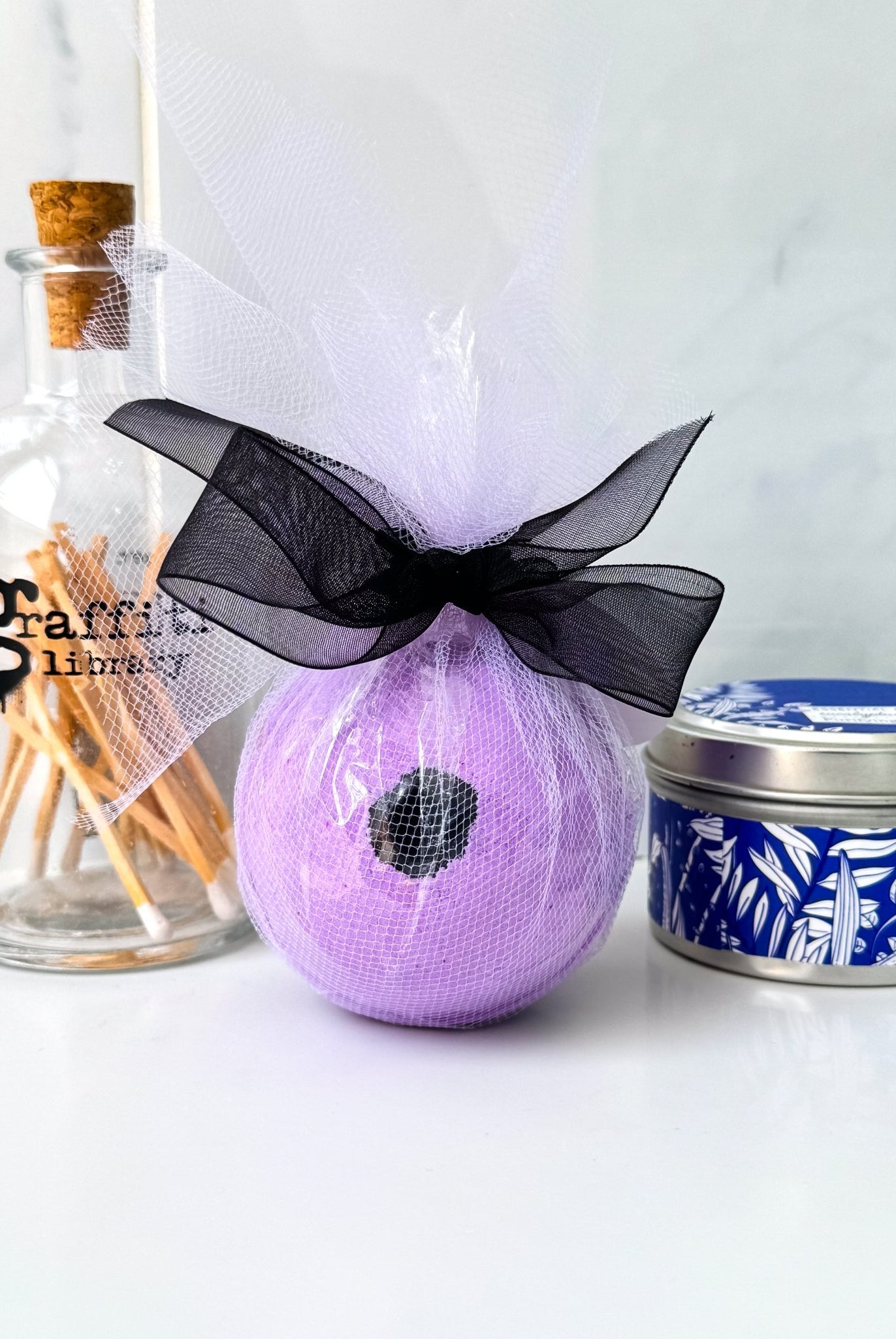 Amethyst Crystal Lavender Bath Bomb - Adorned Rebel