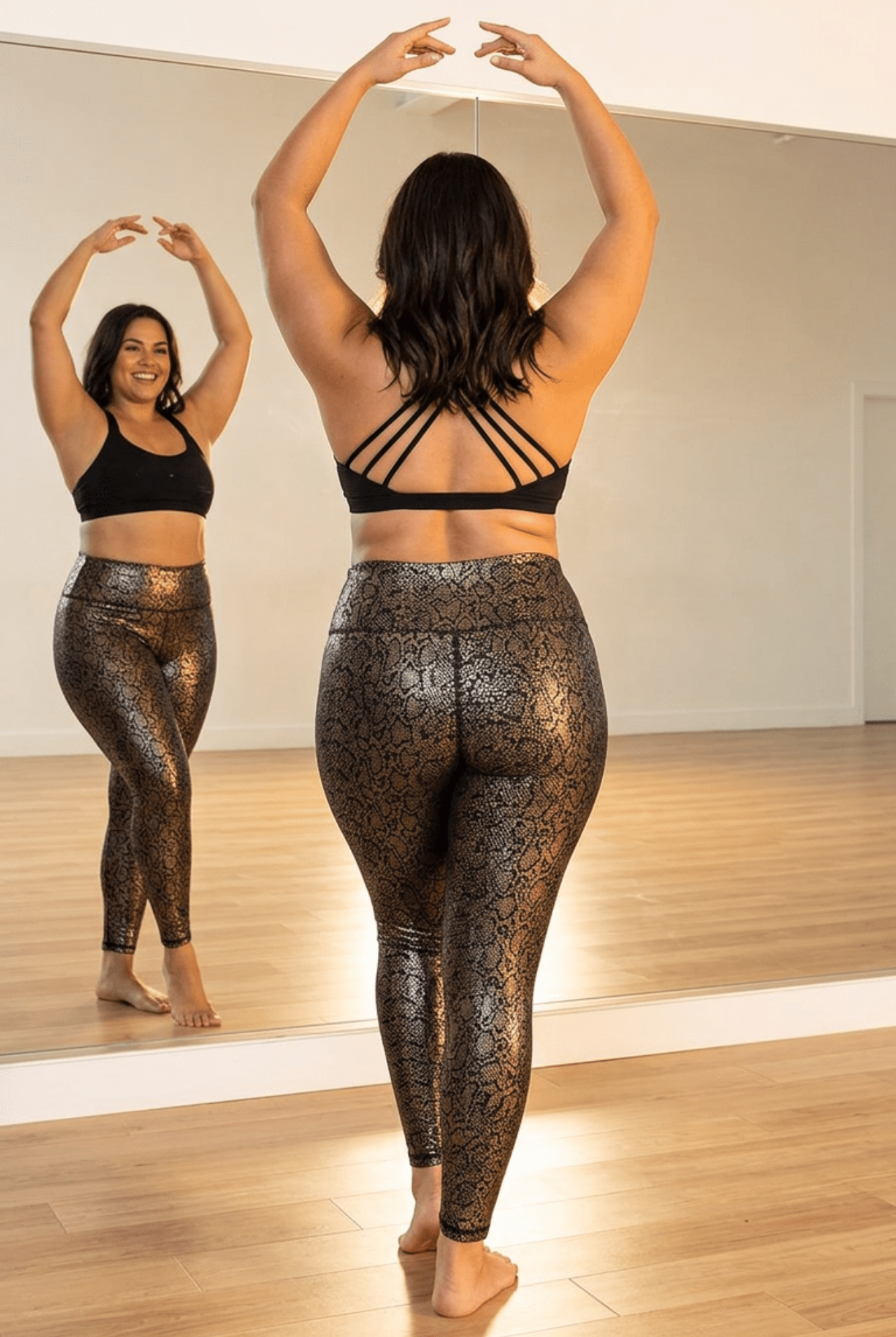 Anaconda High Waist Leggings - Adorned Rebel