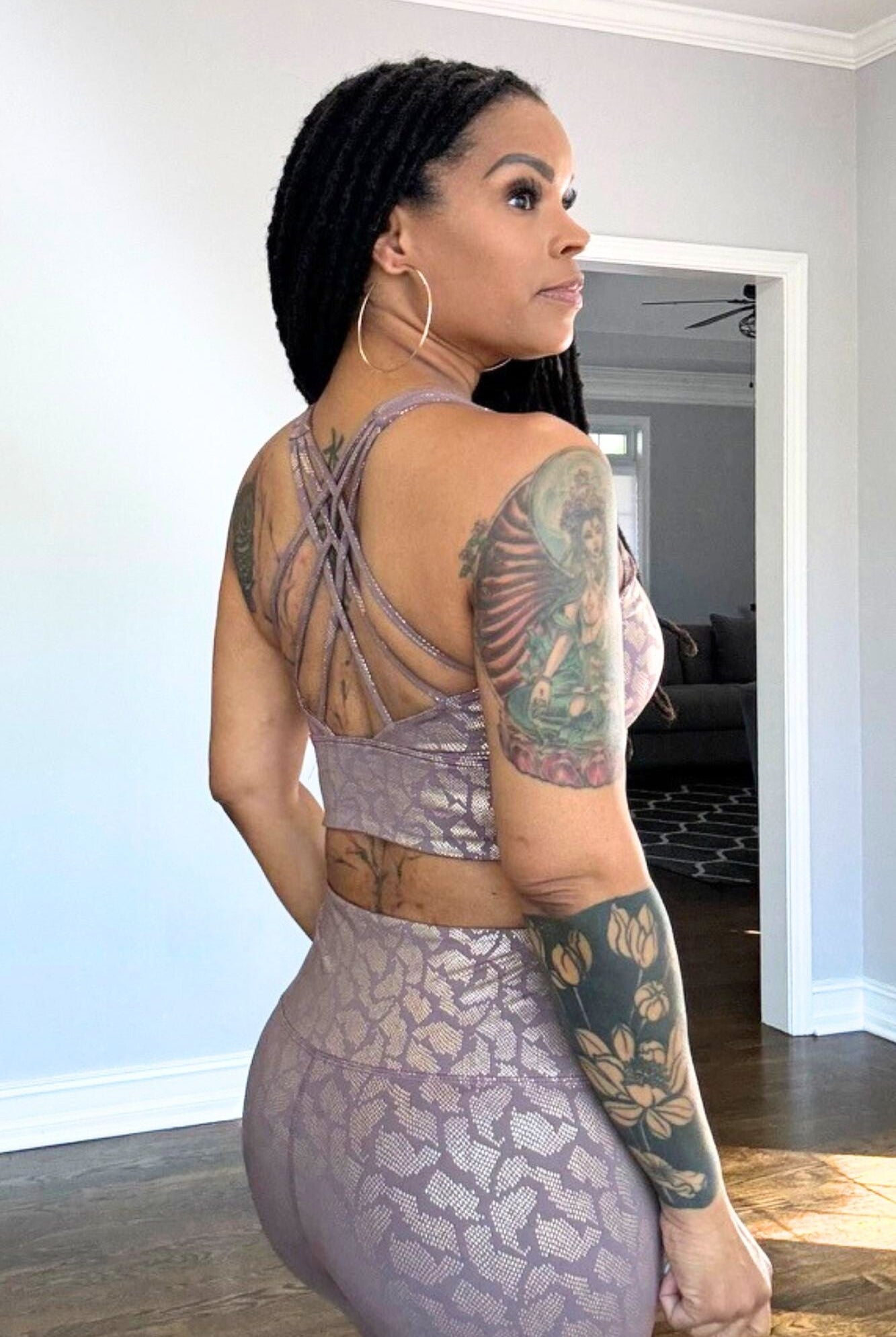 Andromeda Criss Cross Sports Bra - Adorned Rebel