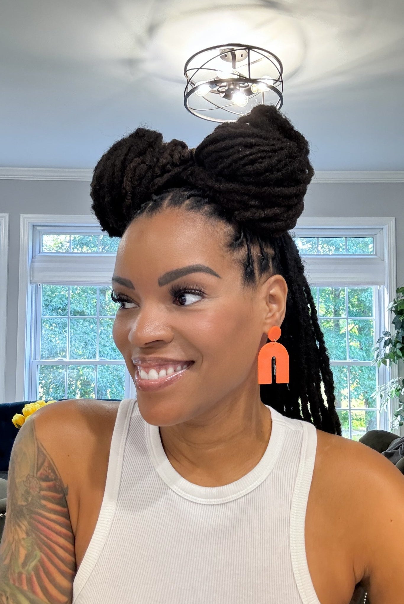 Autumn Spice Arch Drop Earrings - Adorned Rebel