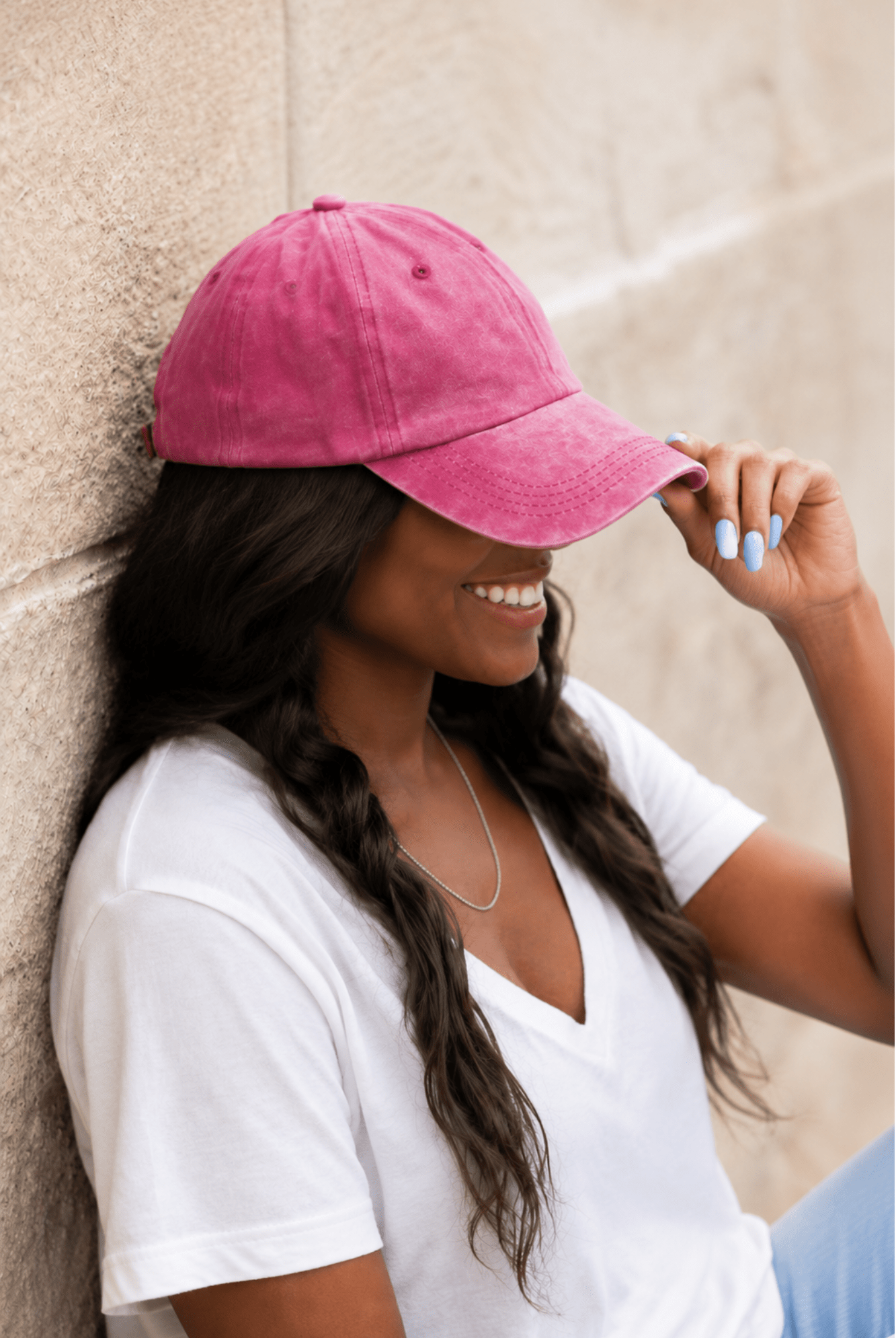 Berry Mineral Washed Ball Cap - Adorned Rebel