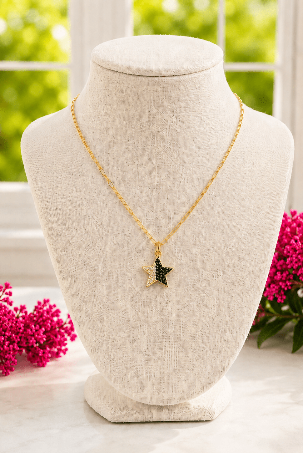 Black and White Star Charm - Adorned Rebel