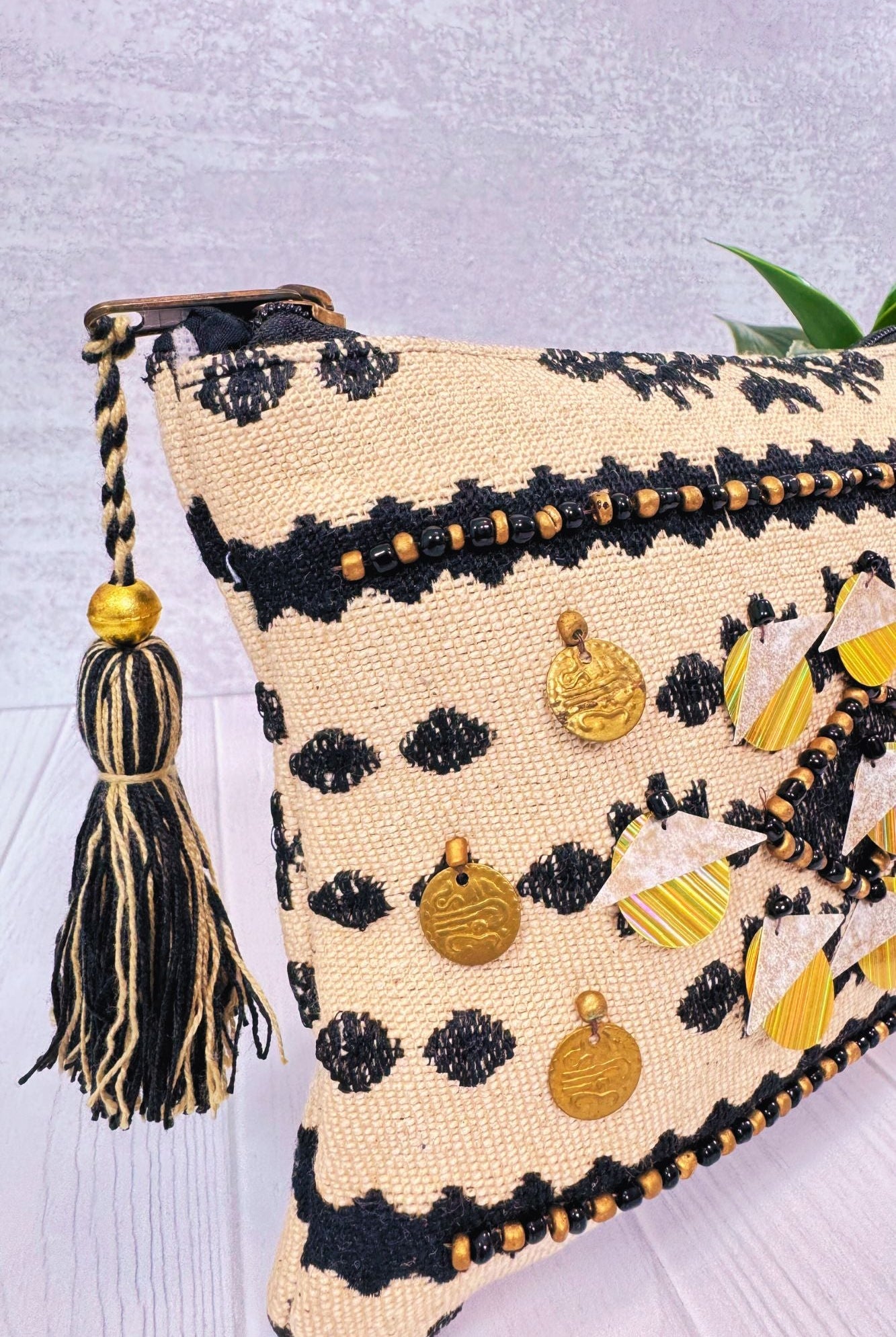 Bohemian Sparkle Cosmetic Bag - Adorned Rebel