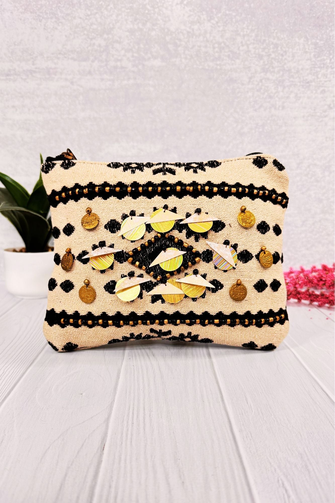 Bohemian Sparkle Cosmetic Bag - Adorned Rebel