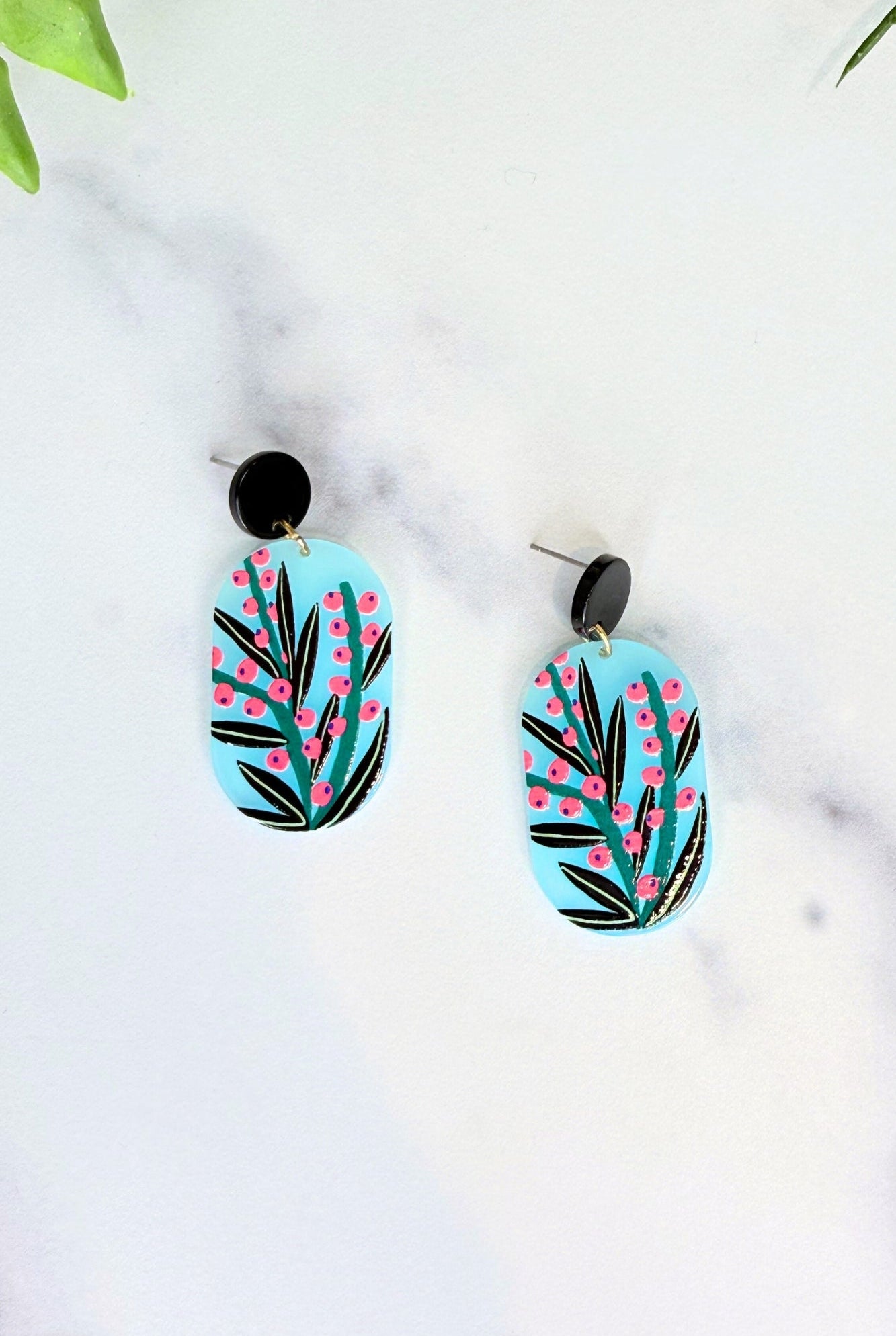 Botanical Bloom Drop Earrings - Adorned Rebel
