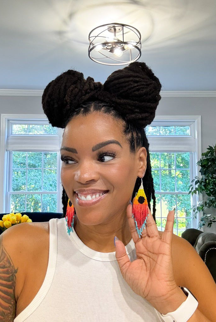 Desert Sunset Tassel Earrings - Adorned Rebel