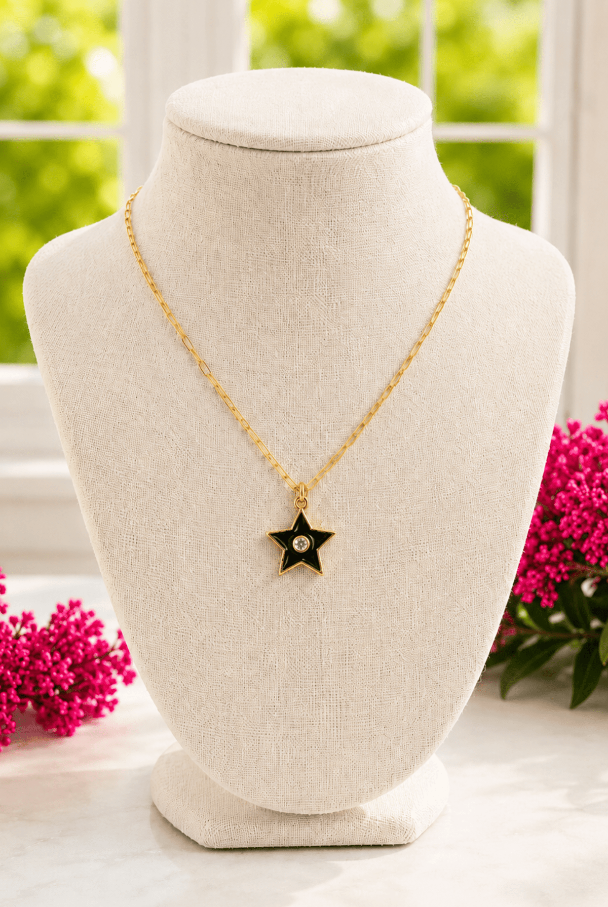 Gold and Black Star Charm - Adorned Rebel
