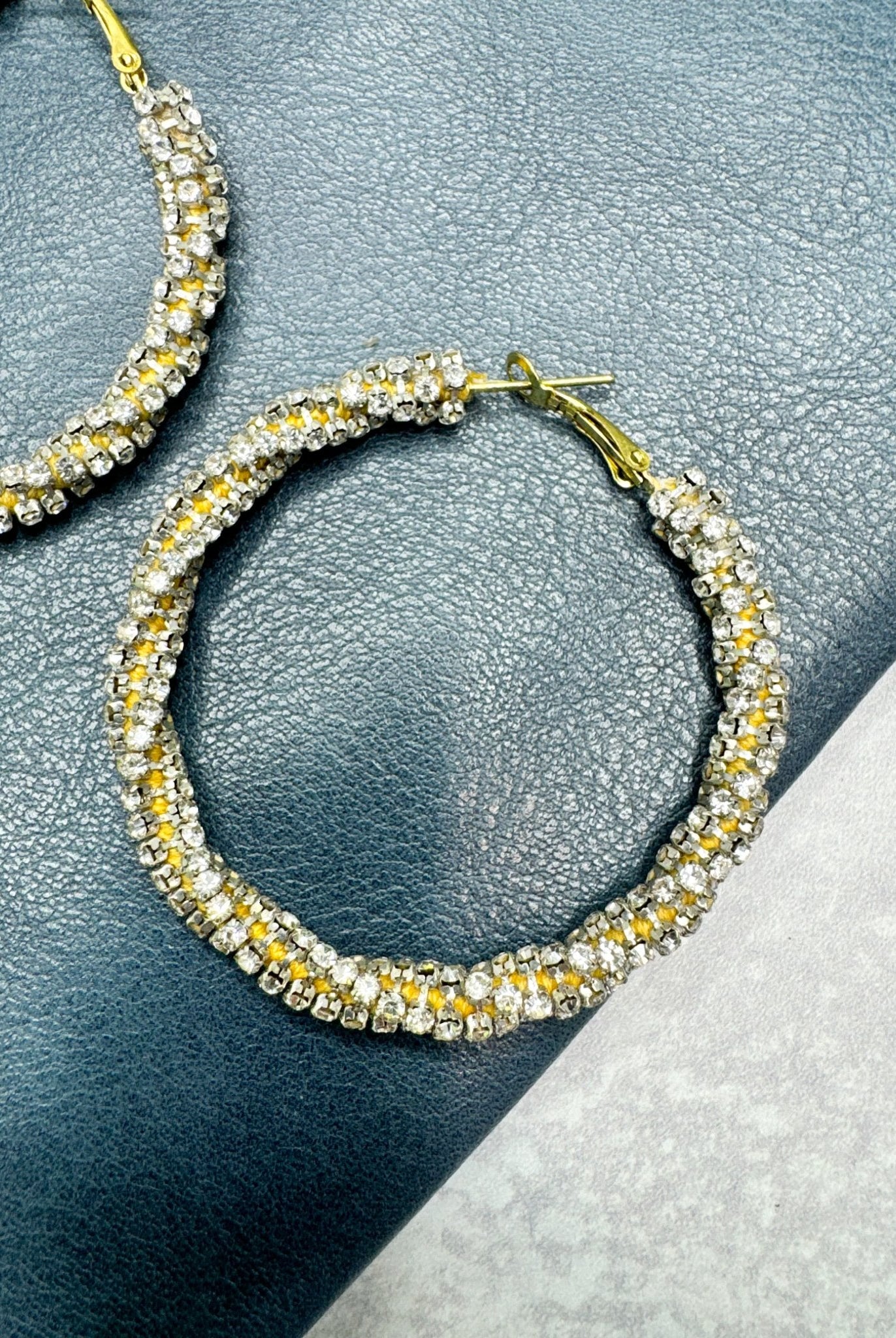 Golden Glimmer Hoop Earrings - Adorned Rebel