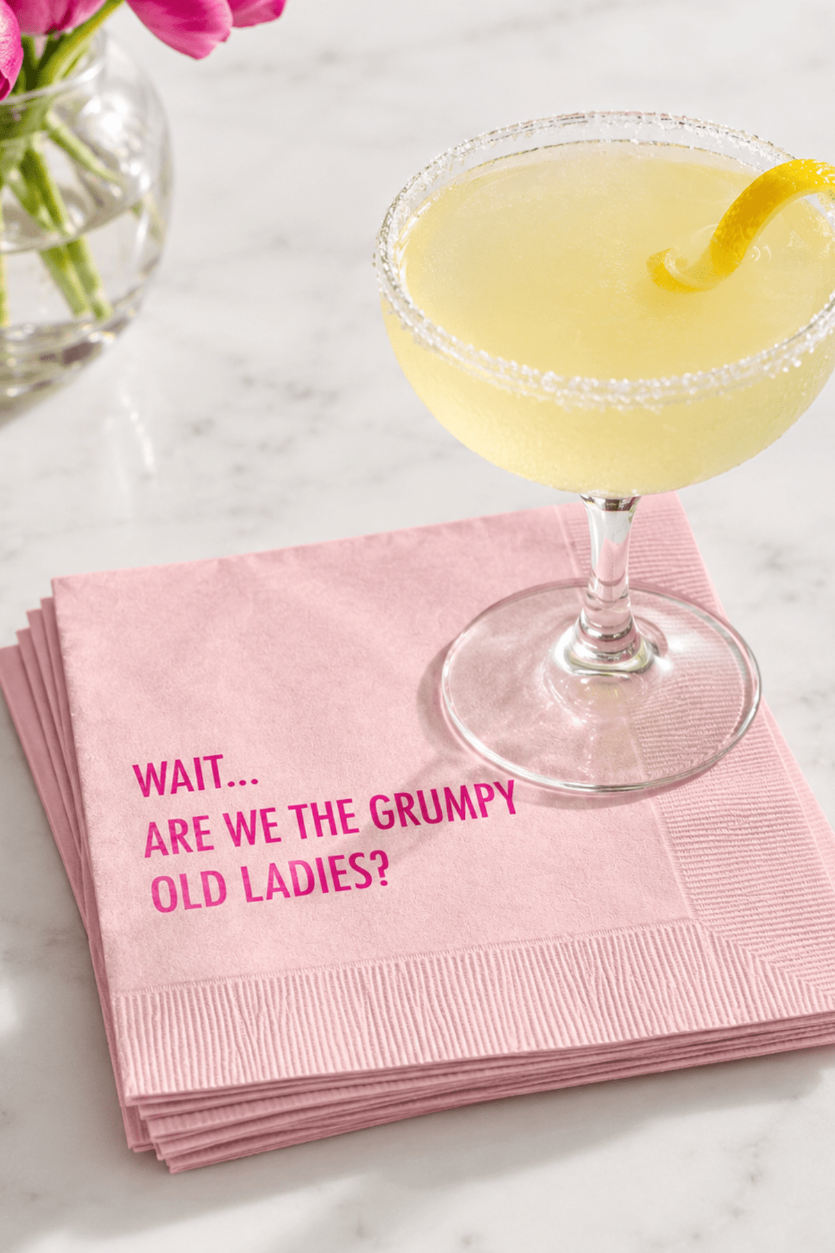 Grumpy Old Ladies Cocktail Napkins - Adorned Rebel