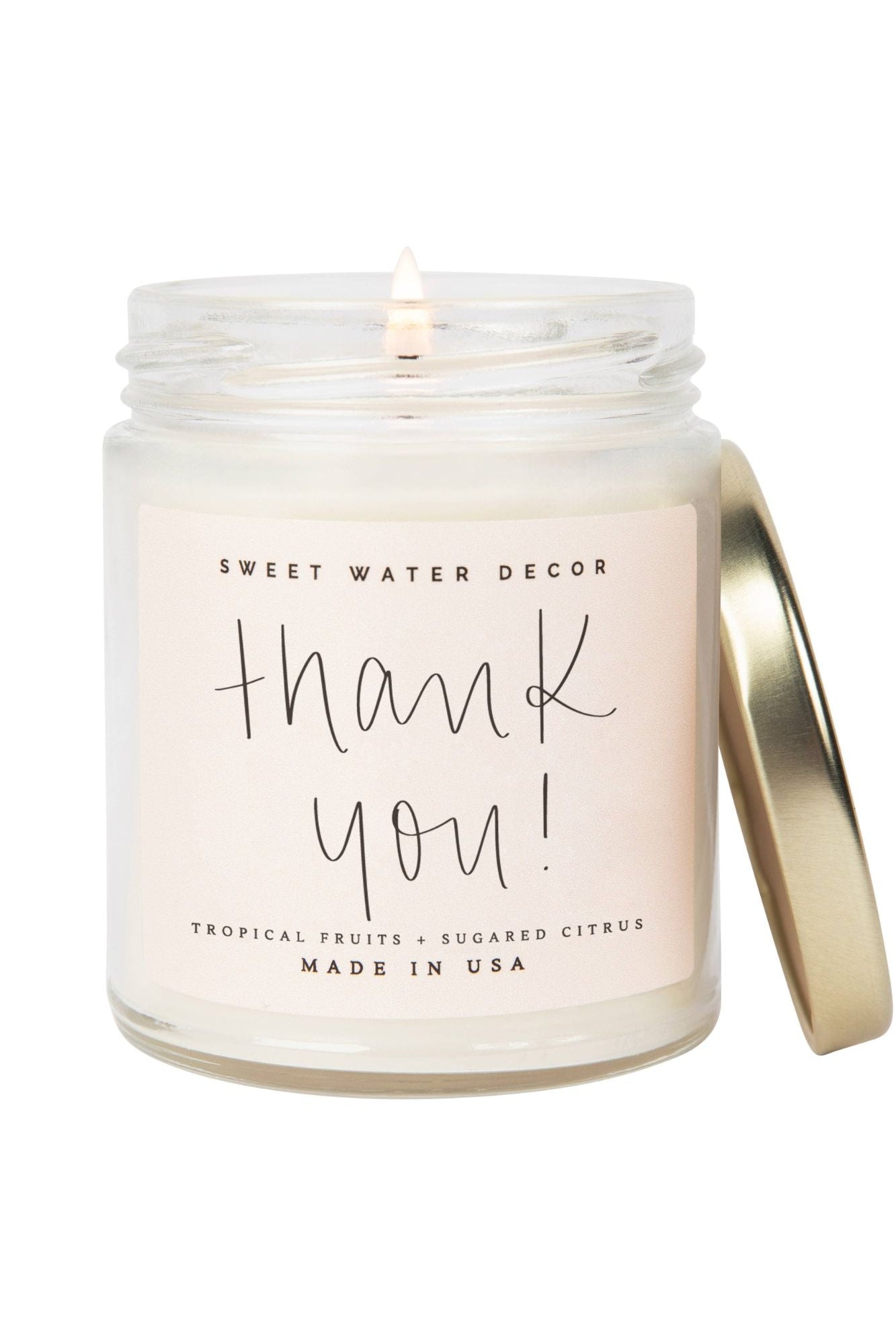 Island Air Thank You Candle - Adorned Rebel