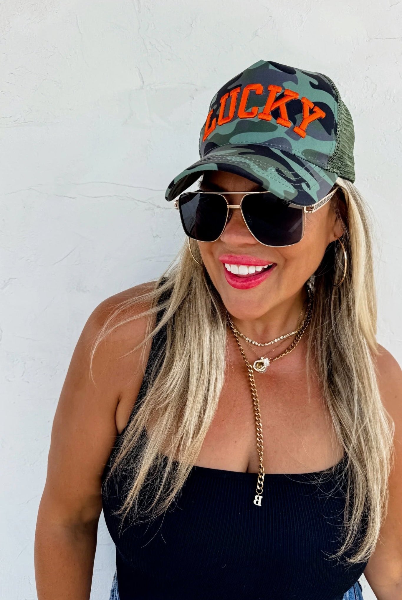 Lucky Charm Camo Trucker Hat - Adorned Rebel
