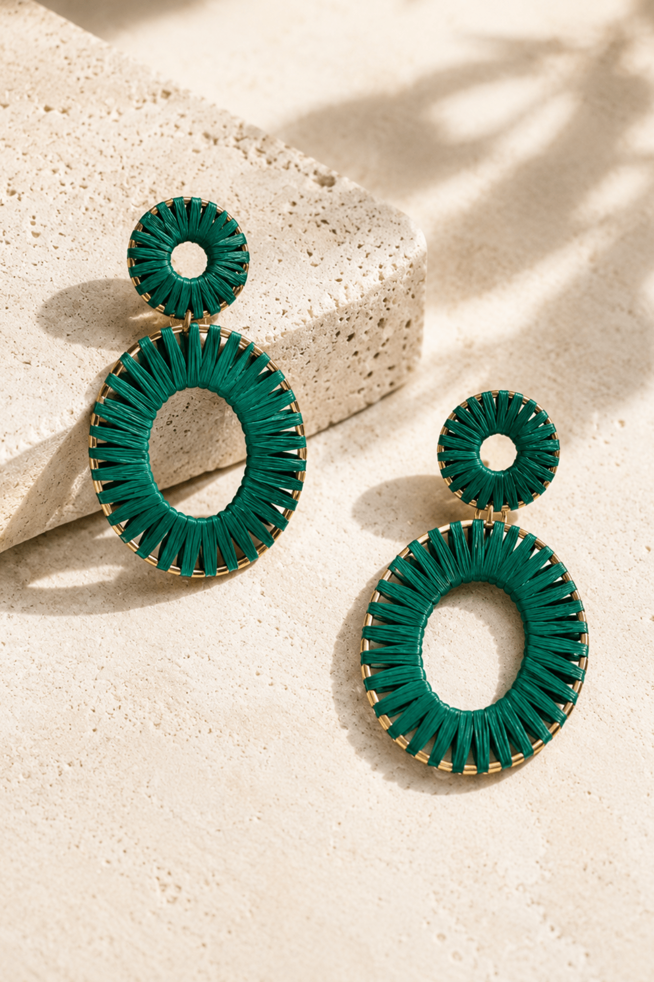 Lush Green Dangle Earrings - Adorned Rebel