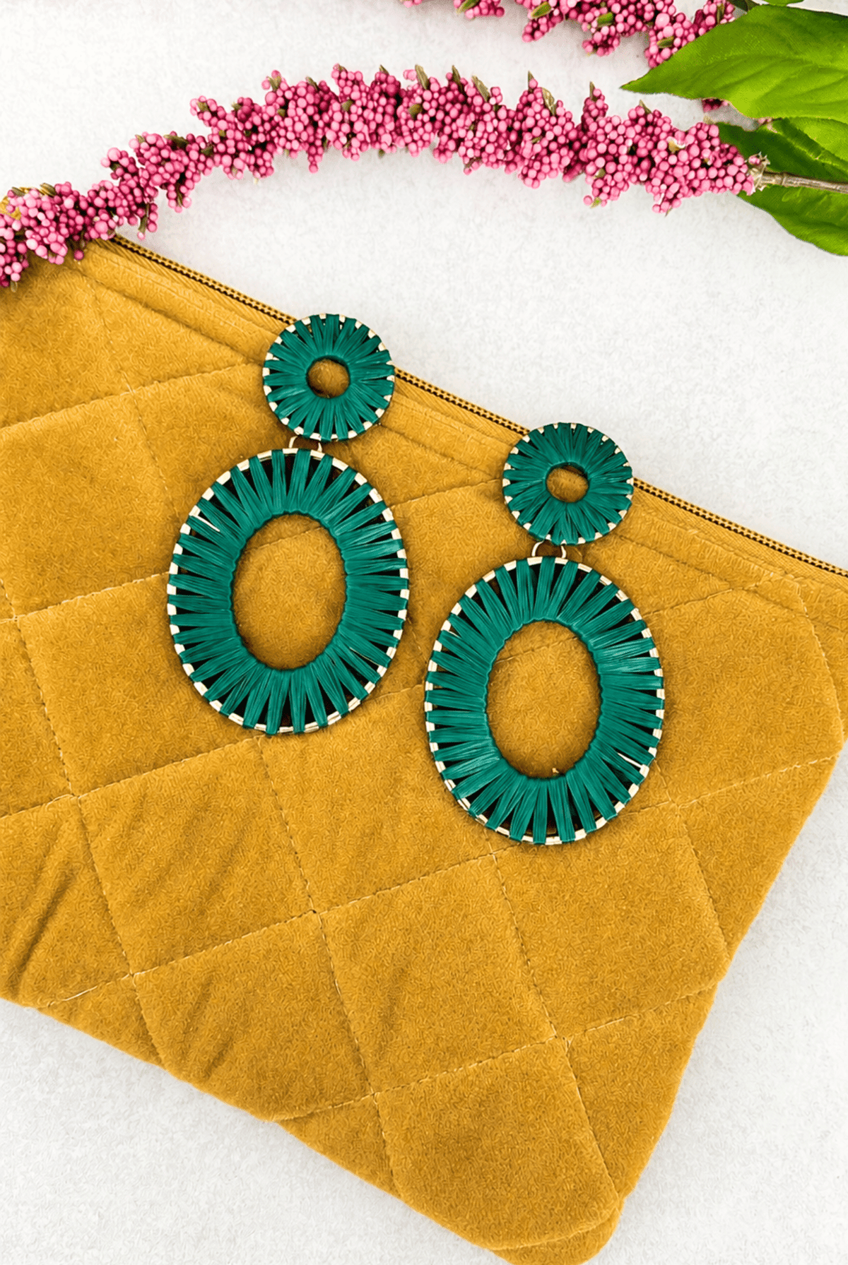 Lush Green Dangle Earrings - Adorned Rebel