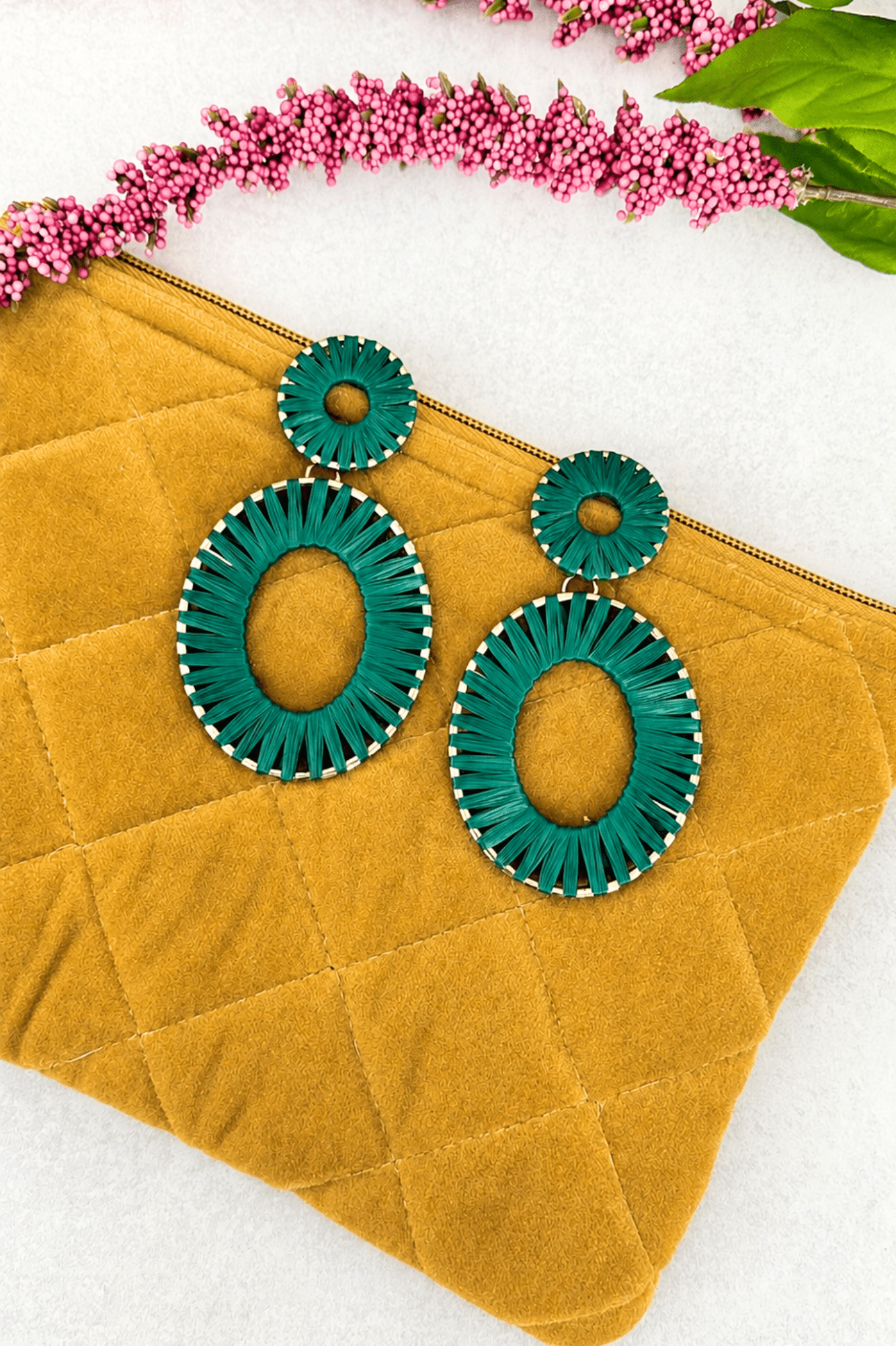 Lush Green Dangle Earrings - Adorned Rebel