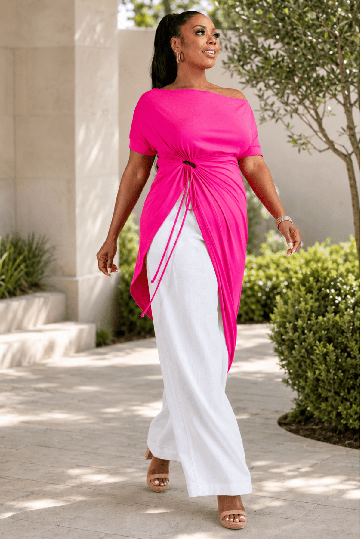 Pink To The Point Tunic Top - Adorned Rebel
