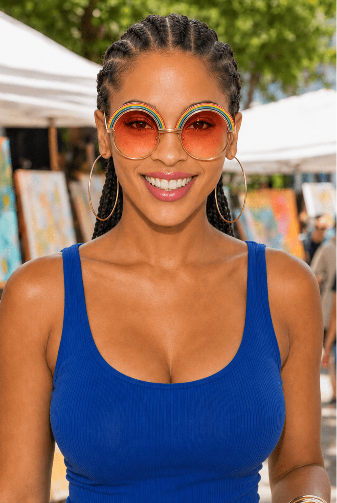 Rainbow Brighter Sunglasses - Adorned Rebel