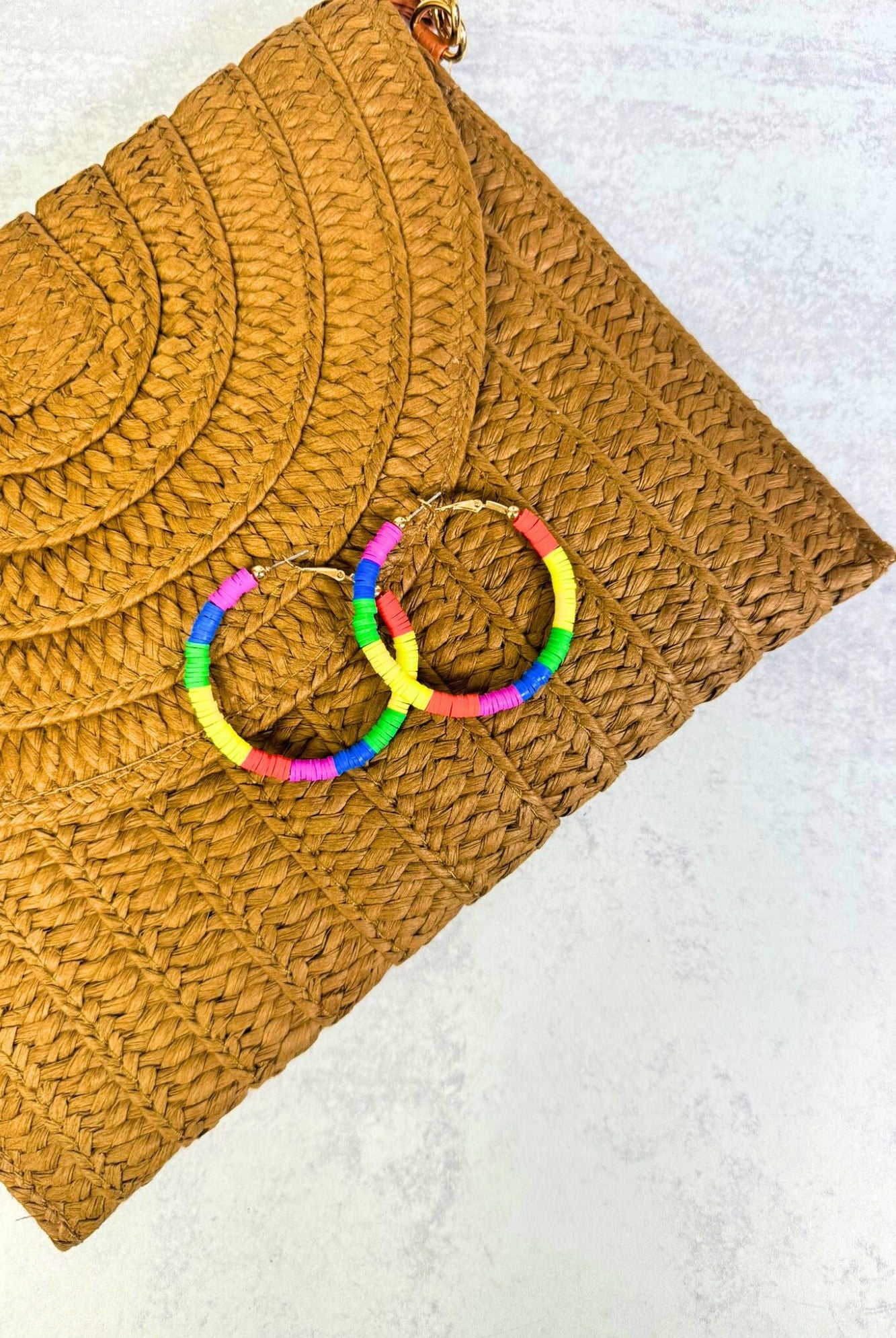Rainbow Radiance Hoop Earrings - Adorned Rebel