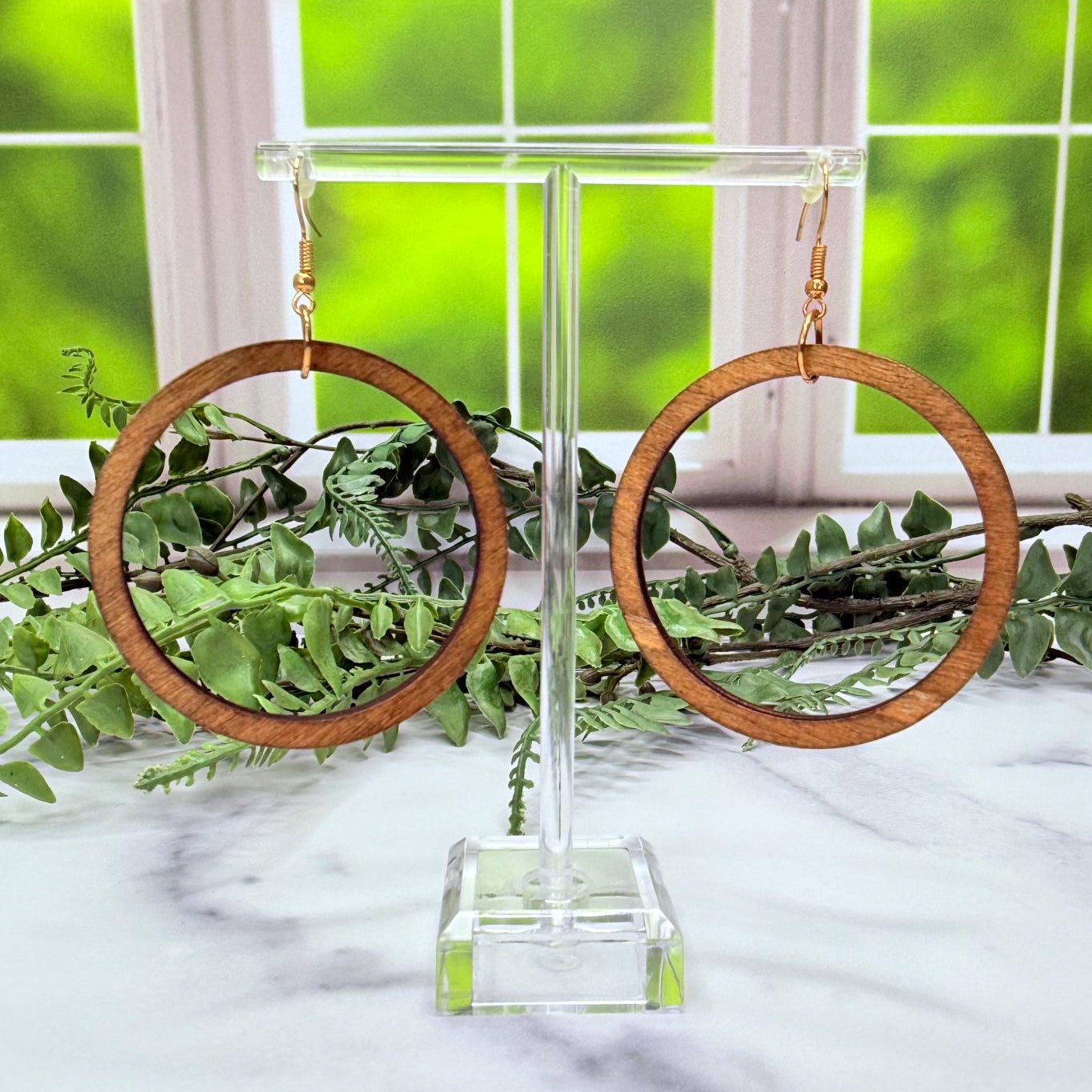 Round Wood Earrings - Adorned Rebel