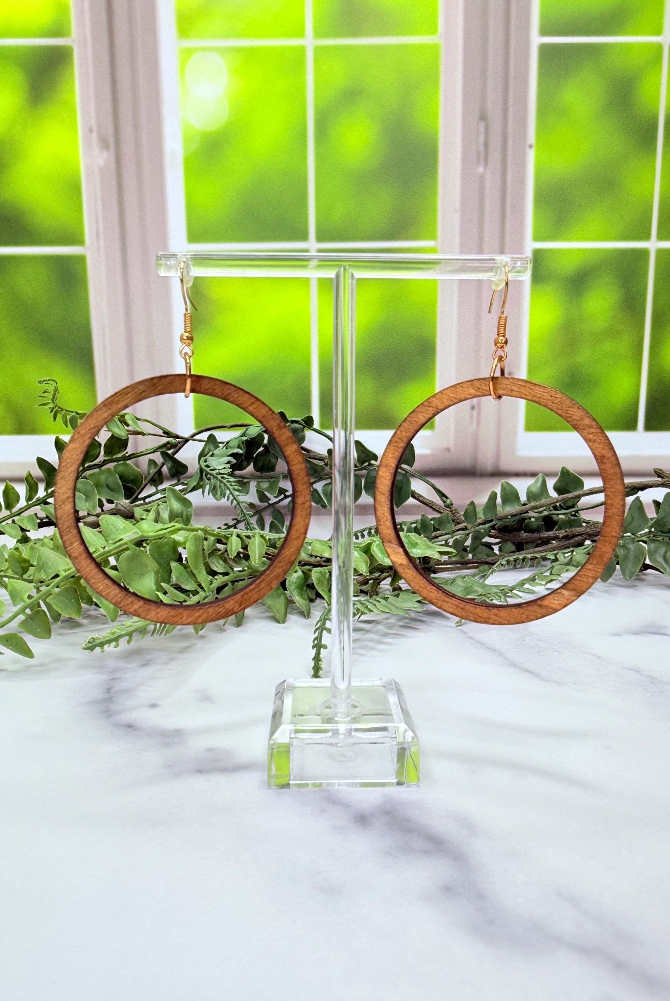 Round Wood Earrings - Adorned Rebel