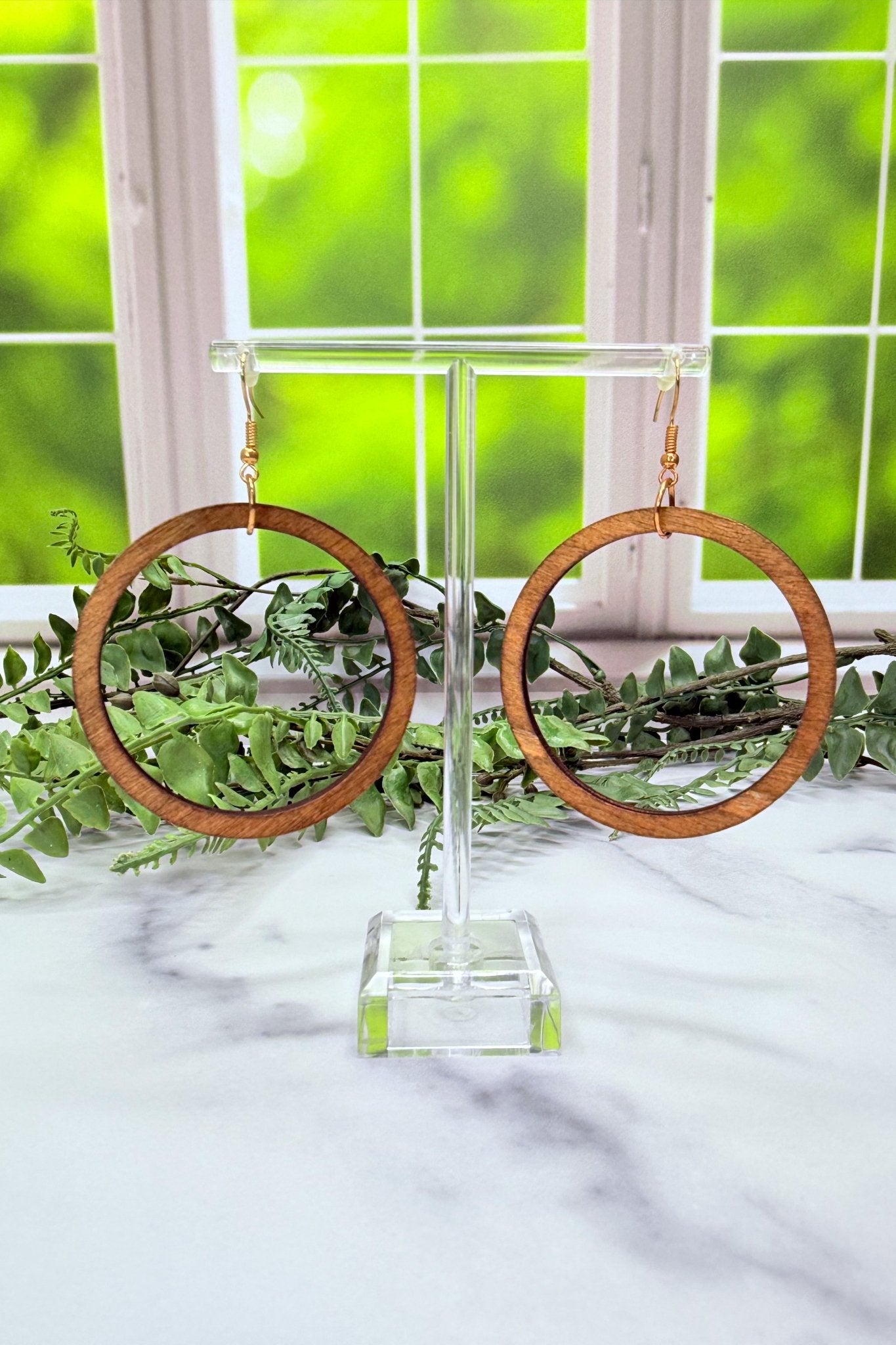 Round Wood Earrings - Adorned Rebel