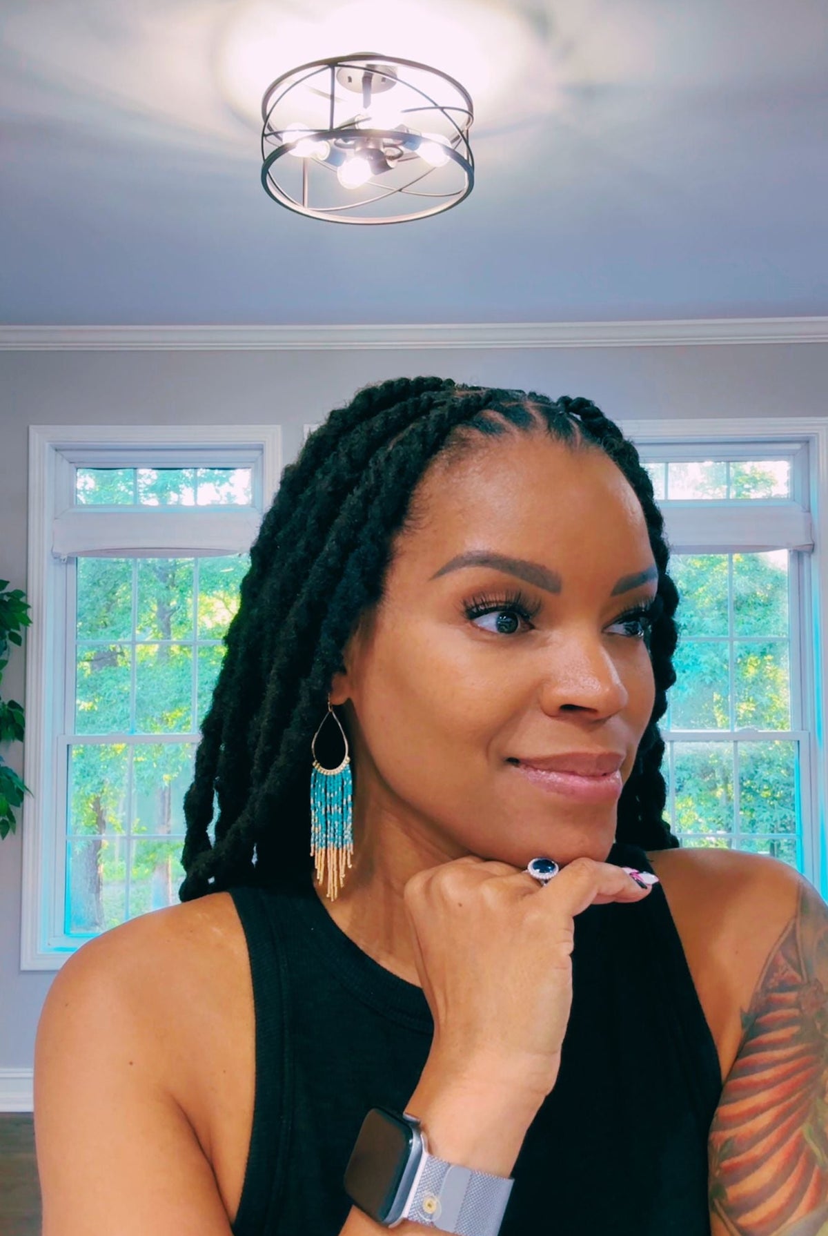 Sahara Teal Cascade Earrings - Adorned Rebel