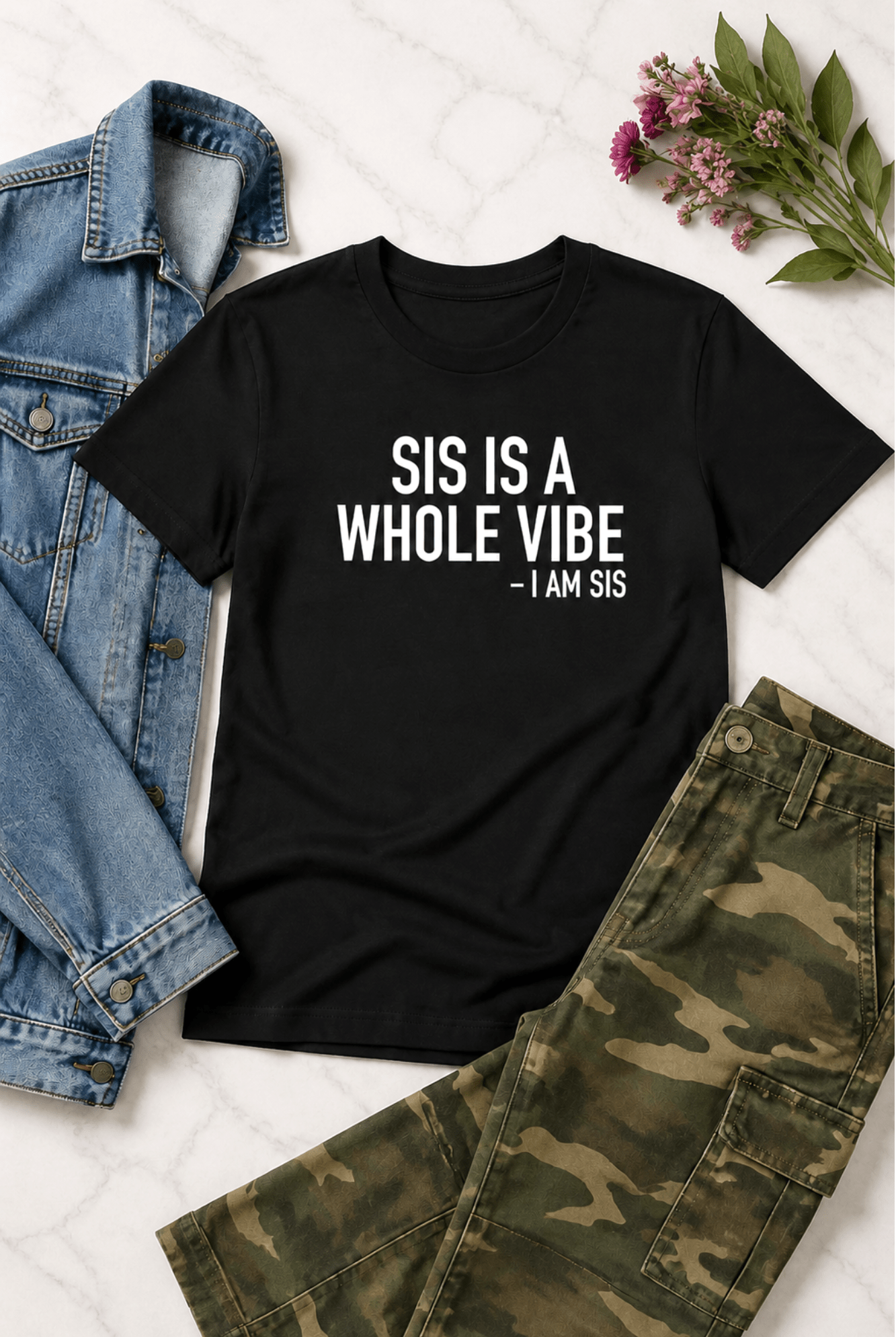 Sis is a Whole Vibe Graphic Tee - Adorned Rebel