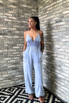 Steppin Out Woven Jumpsuit - Adorned Rebel