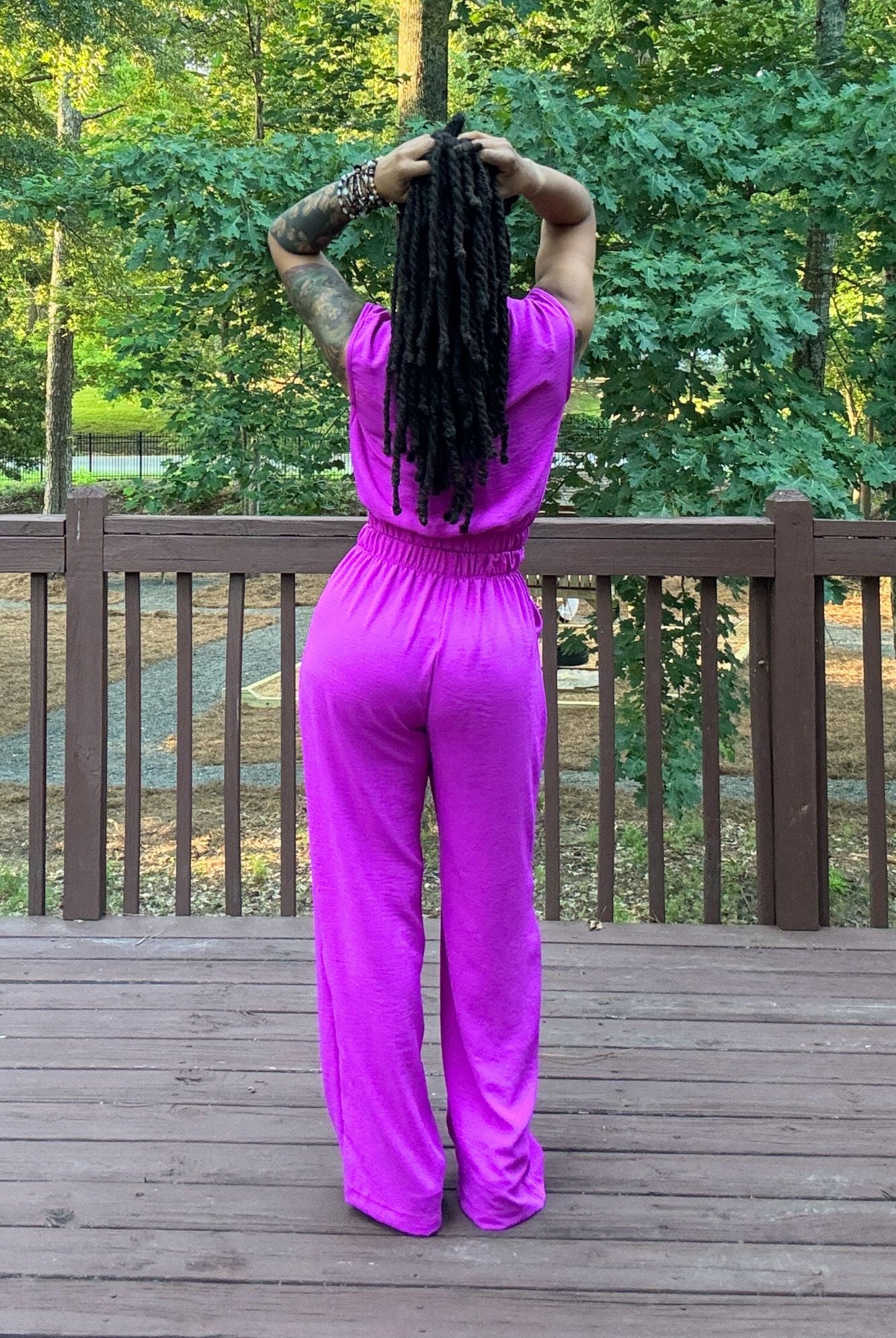Taylor Pant Set | Fuchsia - Adorned Rebel