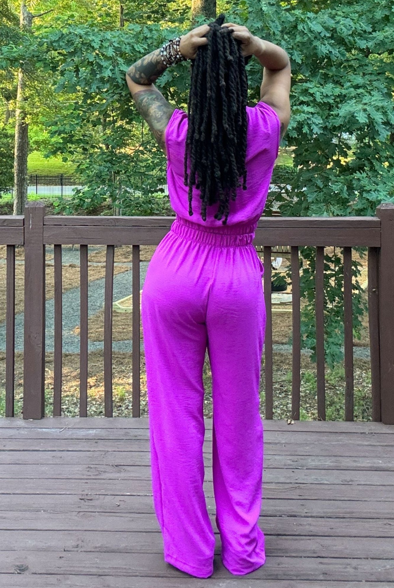 Taylor Pant Set | Fuchsia - Adorned Rebel