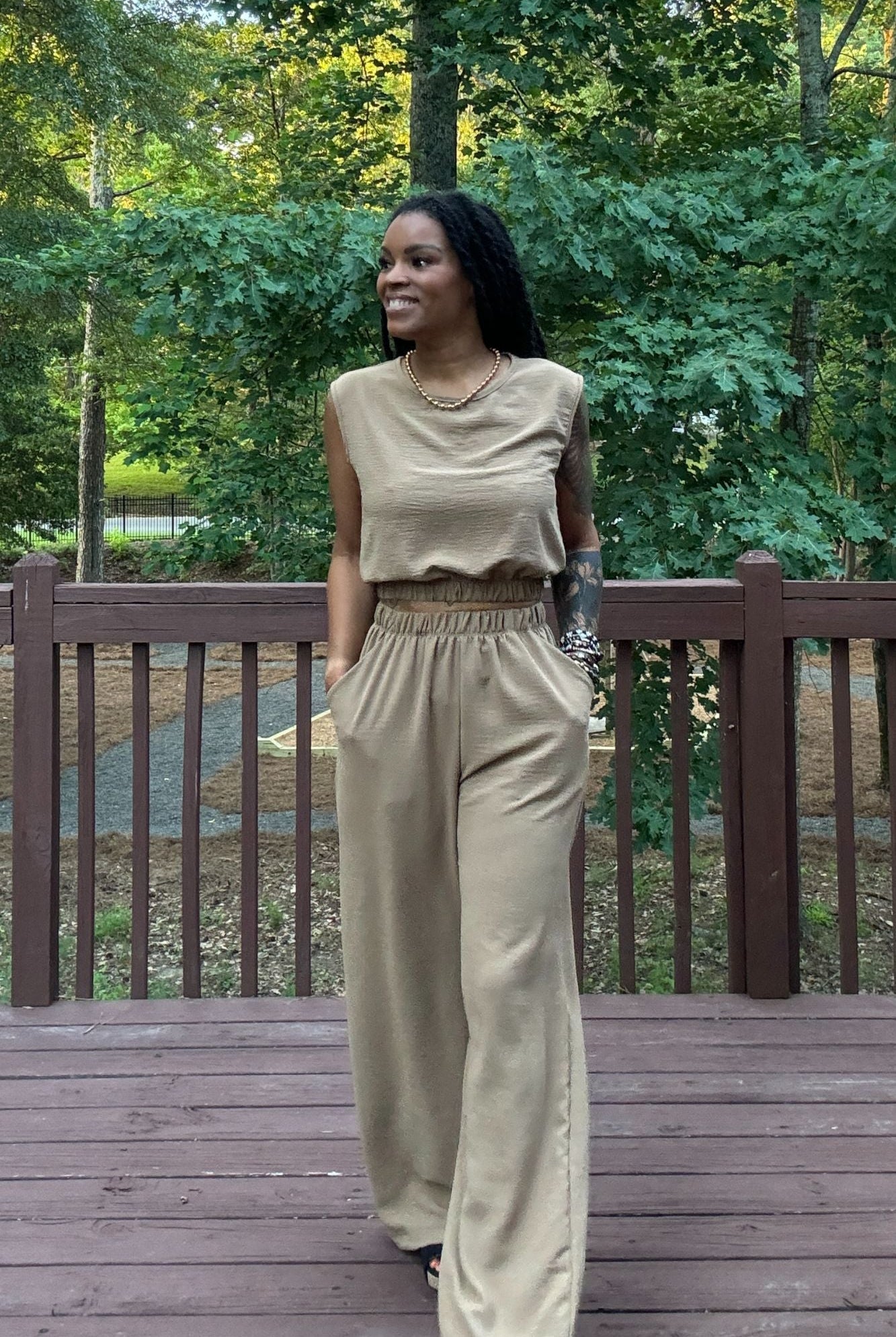Taylor Pant Set | Mocha - Adorned Rebel
