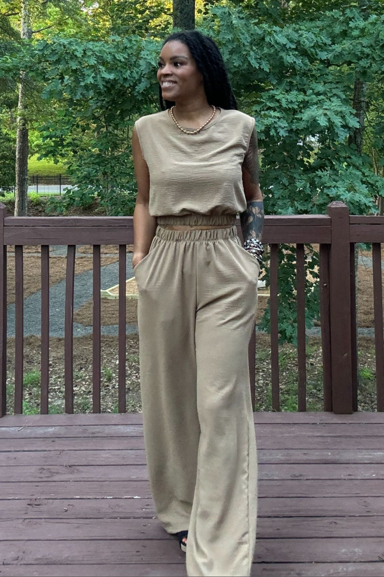 Taylor Pant Set | Mocha - Adorned Rebel