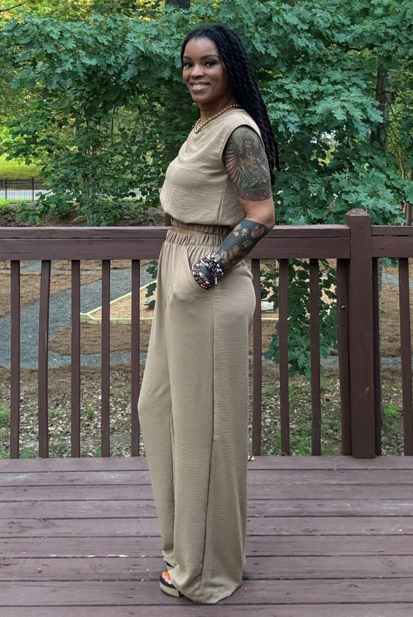 Taylor Pant Set | Mocha - Adorned Rebel