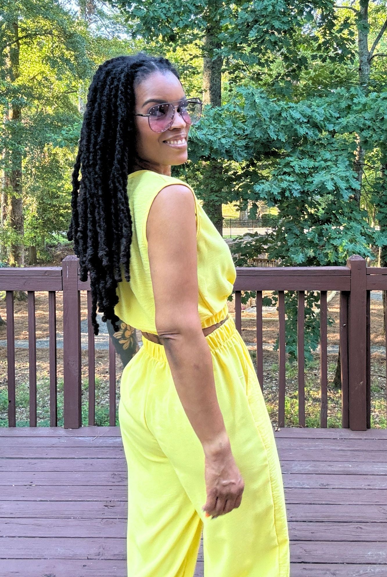 Taylor Pant Set | Yellow - Adorned Rebel