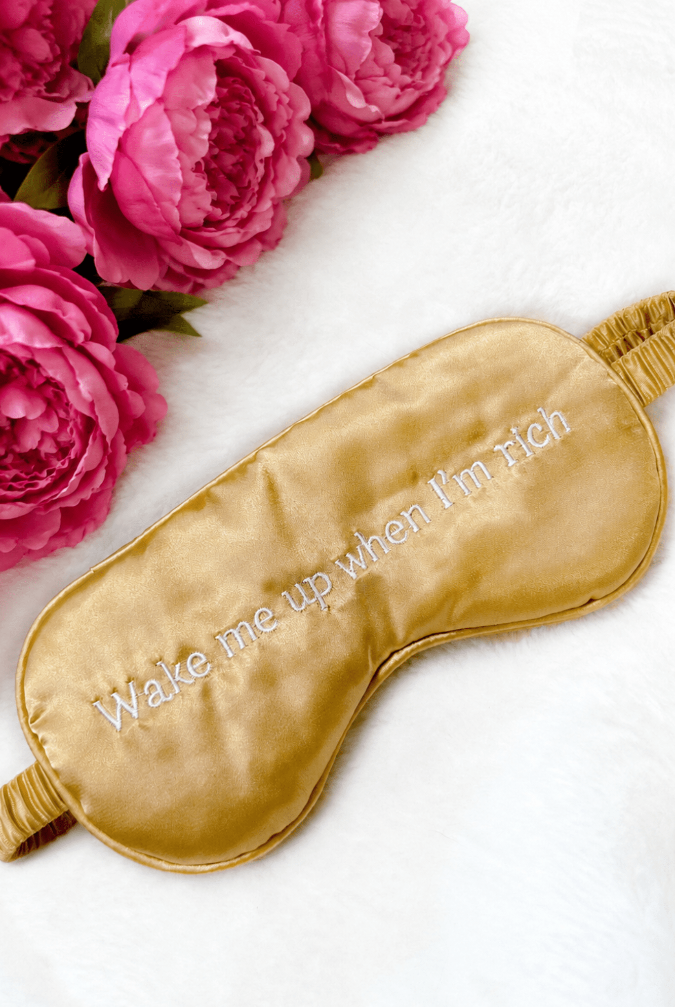 "Wake Me Up When I’m Rich" Sleep Mask - Adorned Rebel