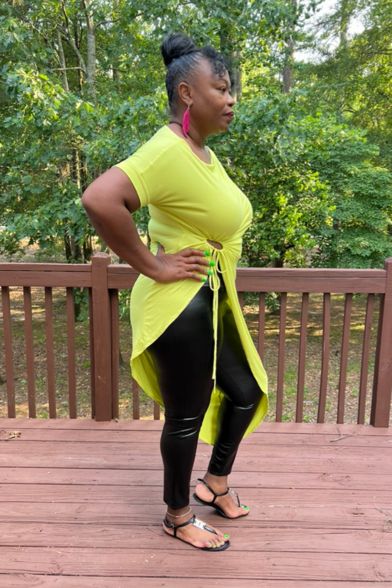 Yellow To The Point Tunic Top - Adorned Rebel