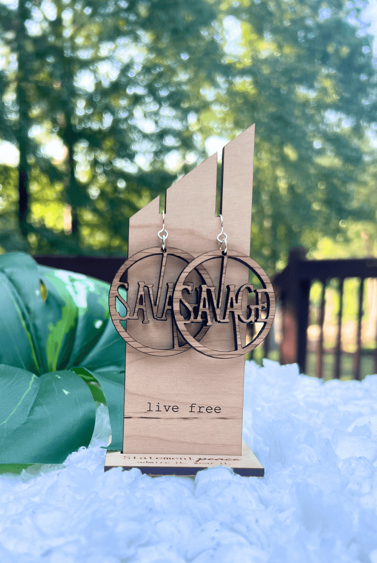 Savage Wood Earrings - Adorned Rebel