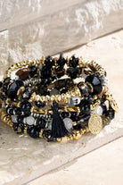 Skull Charmed Beads Bracelet - Two Elevens Boutique