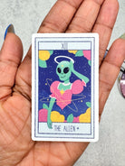 Alien Tarot Card Sticker - Adorned Rebel