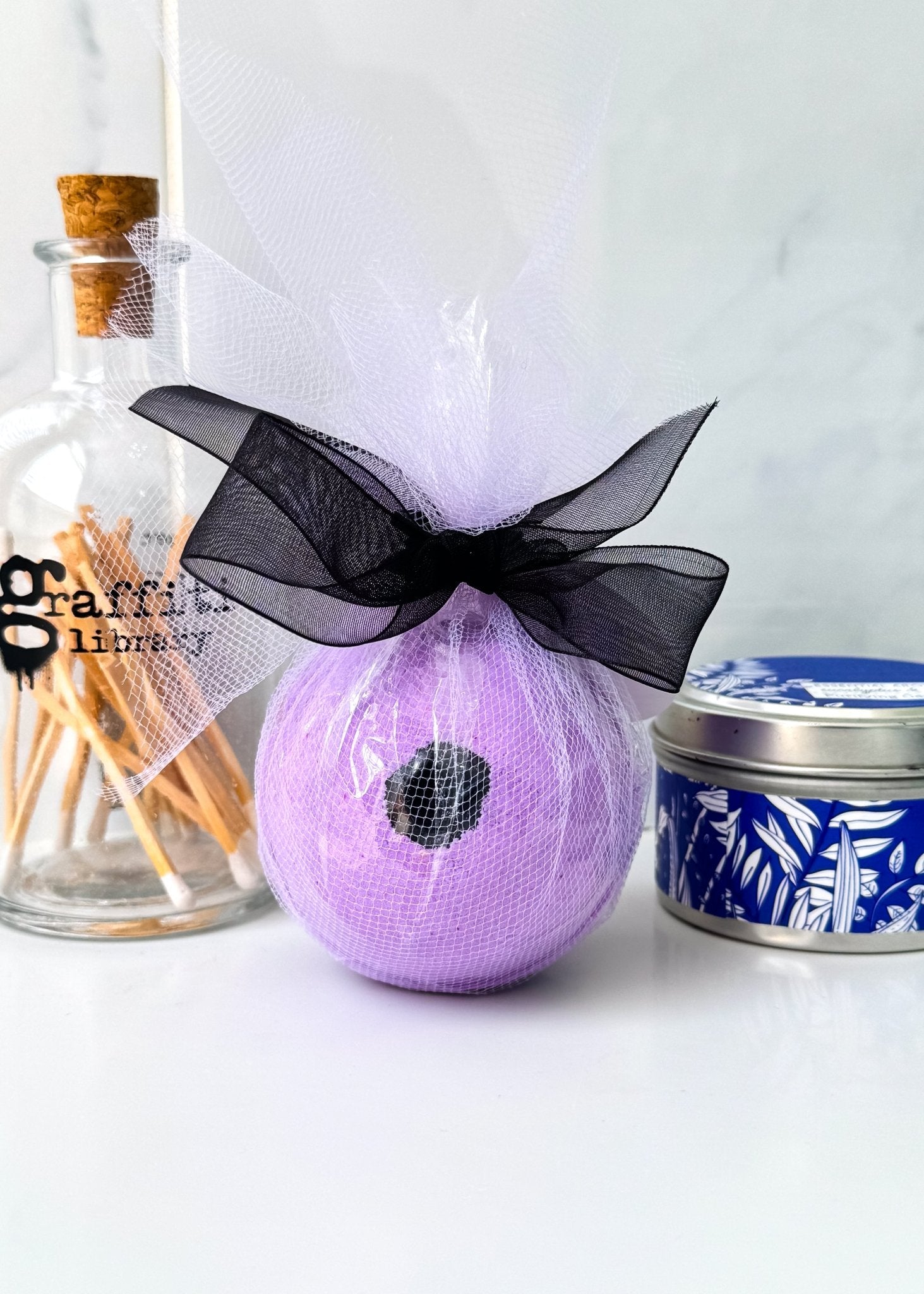 Amethyst Crystal Lavender Bath Bomb - Adorned Rebel