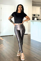 Anaconda High Waist Leggings - Adorned Rebel