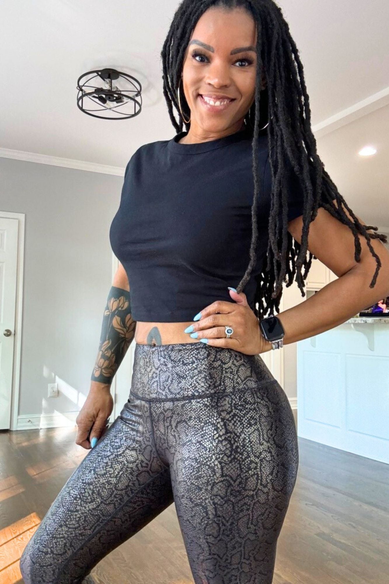 Anaconda High Waist Leggings Adorned Rebel