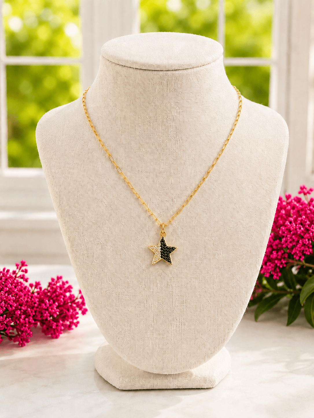 Black and White Star Charm - Adorned Rebel