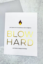 Blow Hard Birthday Card - Adorned Rebel