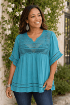 Boho Lace and Crochet Trim Top - Adorned Rebel