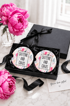 Caffeine & Chaos Car Coasters - Adorned Rebel