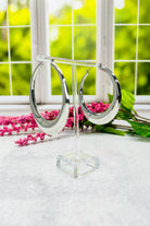 Chunky Silver Hoop Earrings - Adorned Rebel